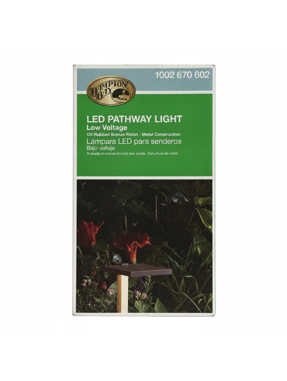Hampton Bay LED Pathway Light, Low Voltage, Oil-Rubbed Bronze Finish, Warm White